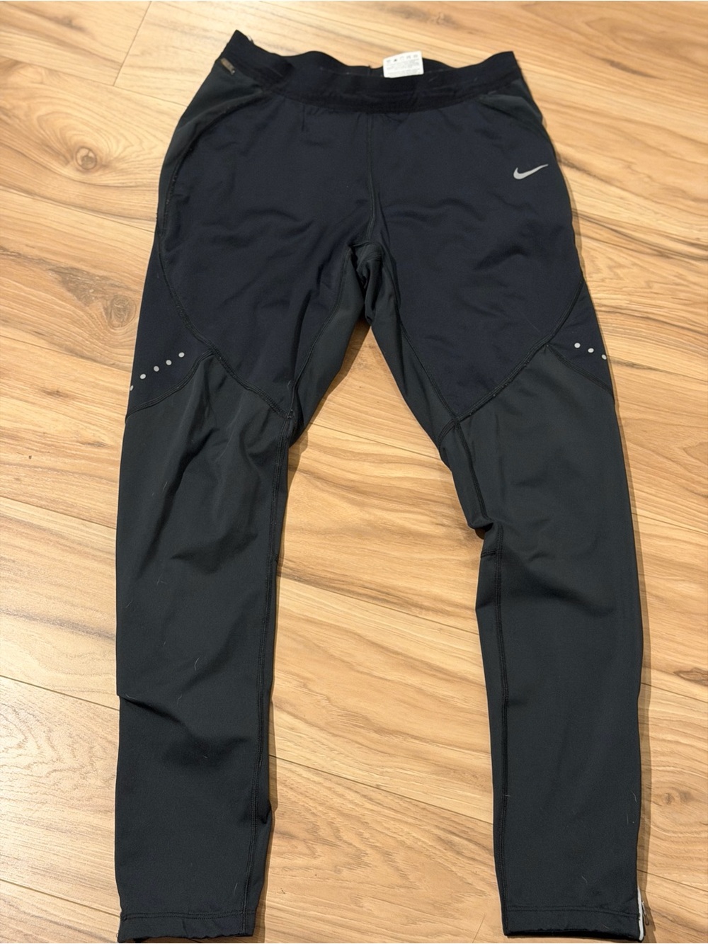 adidas Black Athletic Tights with Subtle Logo